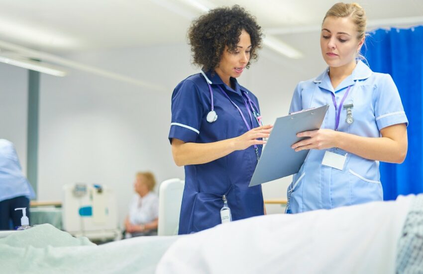 nurses working in an acute care hospital